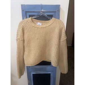 Pink Republic Mid Length Sweater Mustard Yellow Gold - Size L - NWOT